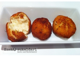 Croquetas de pollo lumagorri y queso Idiazabal